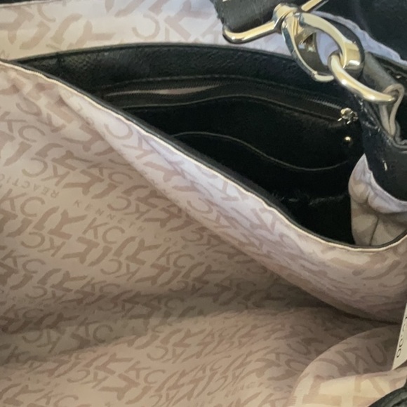 Kenneth cole large purse tote black leather - Picture 7 of 8